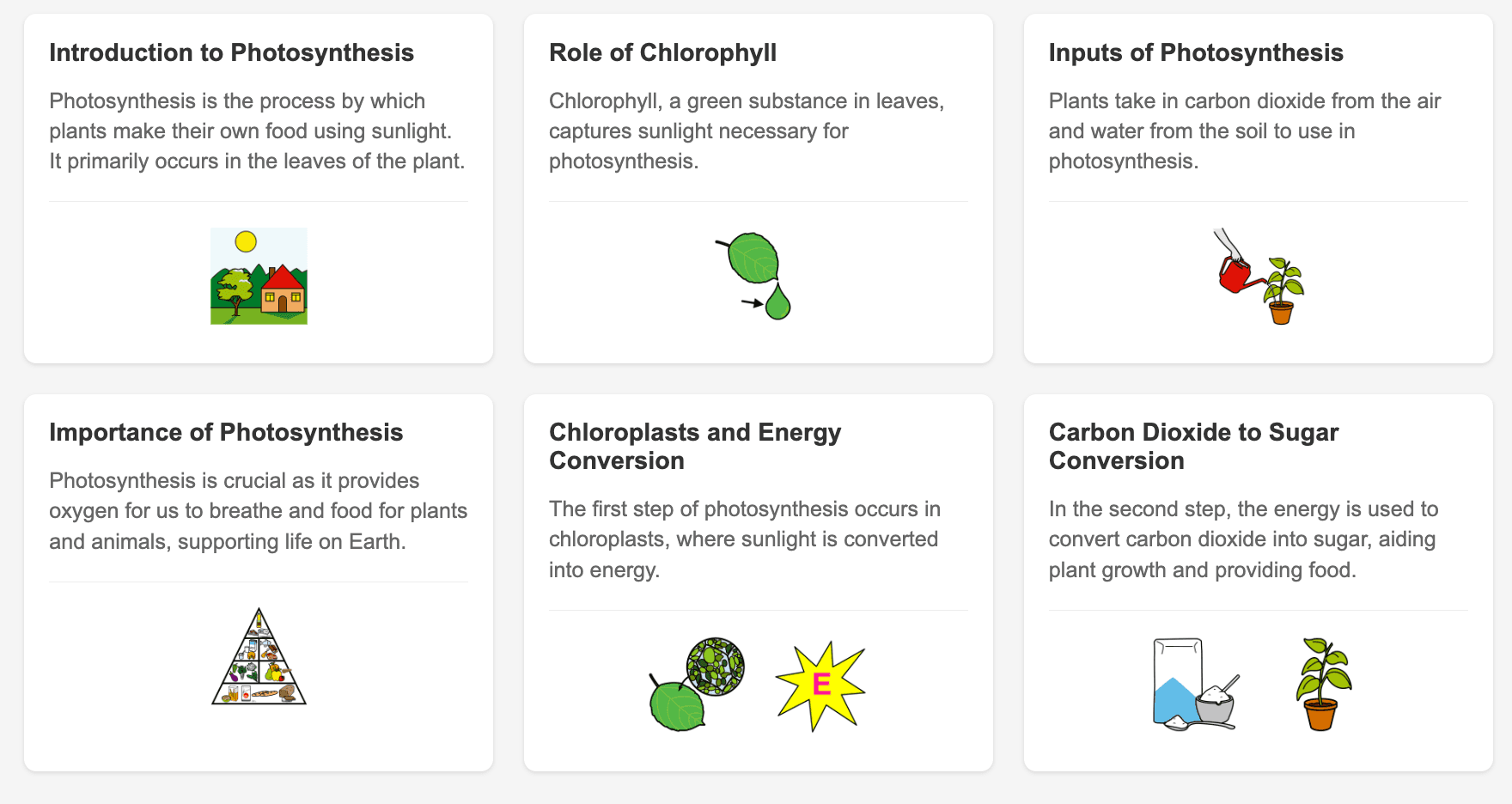 Accessible storyboard example